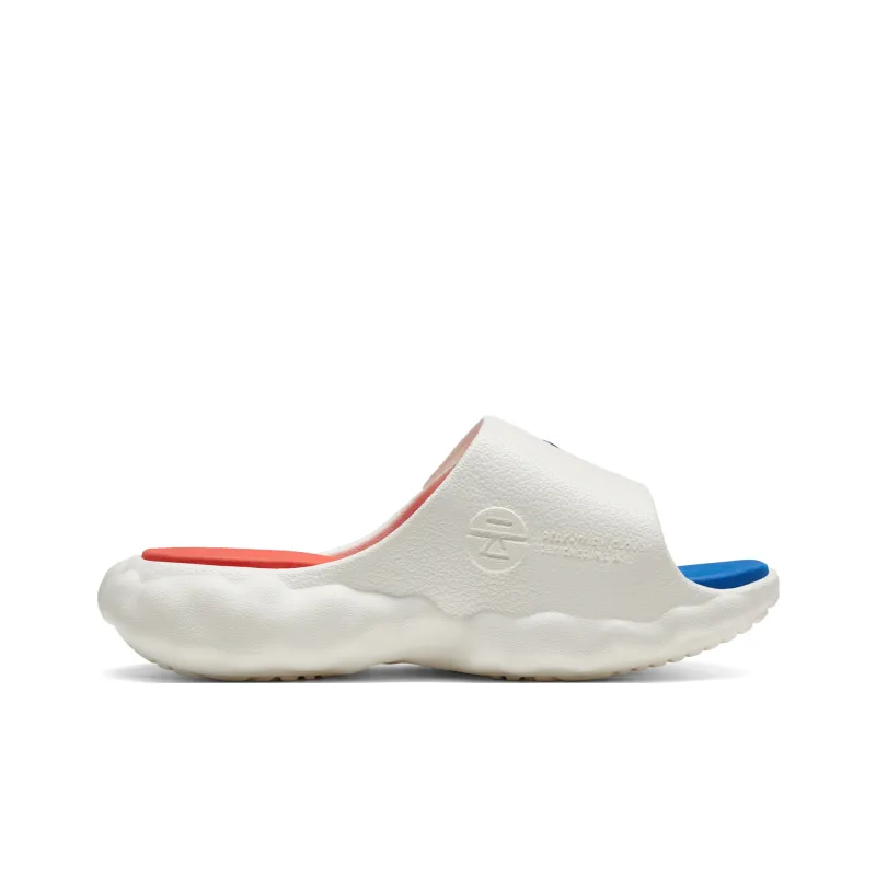 PEAK State Pole Cloud Quiet Slide Slippers Women's Ecru Orange Red-1