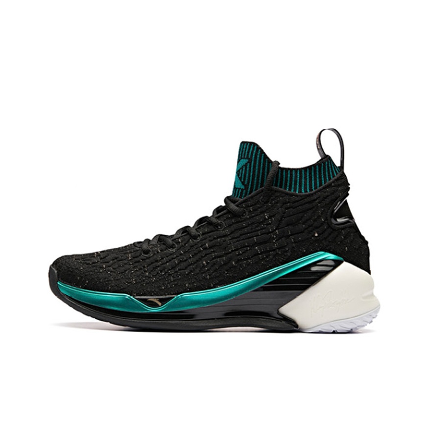 ANTA KT4 Basketball Shoes Men High Top Black Blue