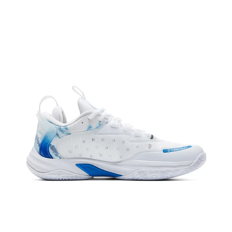 PEAK Lightning Basketball Shoes Men Low Top Baymax/Youth Blue-1