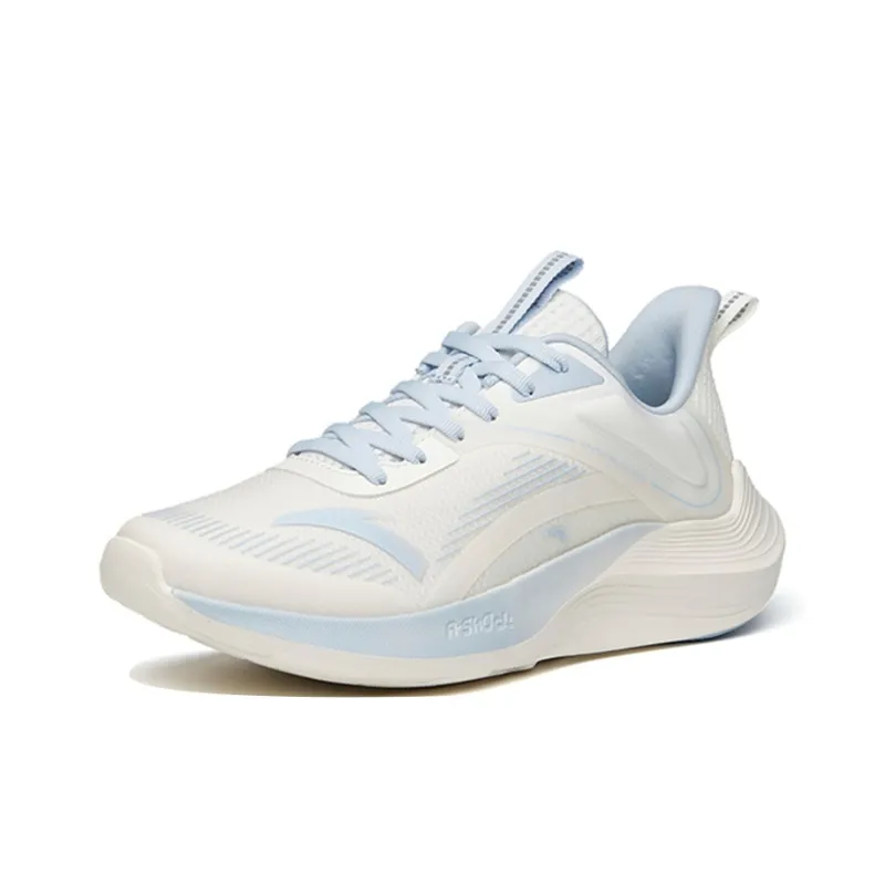 Anta DuCi1 Cushioning Anti-Slip And Wear-Resistant Low-Top Running Shoes Women's White Blue-2