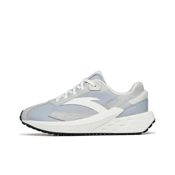 Anta Icing Cushioning Anti-Slip Wear-Resistant Breathability Low-Top Sports Casual Shoes Women's Gray White Black