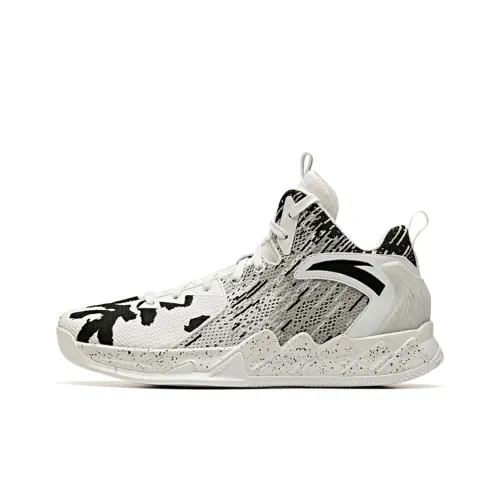 ANTA KT2 Basketball Shoes Men Mid-Top White/Black