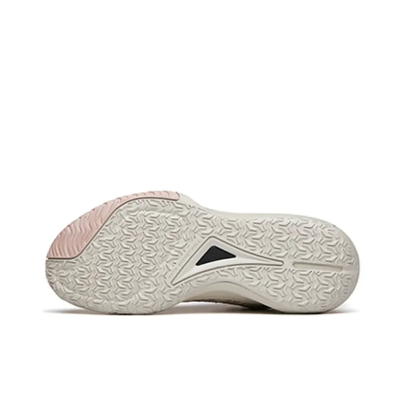Anta The Dagger 5 Cushioning Anti-Slip And Wear-Resistant Low-Top Basketball Shoes Gray Pink Gray-5