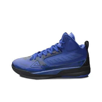 PEAK Speedy Eagle I Skywalker Anti-Slip And Wear-Resistant Breathable Mid-Top Basketball Shoes Men's Black Blue