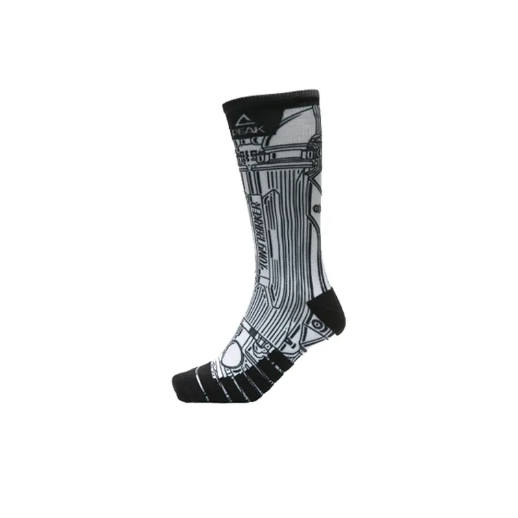 PEAK Parker Seven High Top Performance Basketball Shoes Men's Silver Retired Edition Lightning Gift Box Sets-6