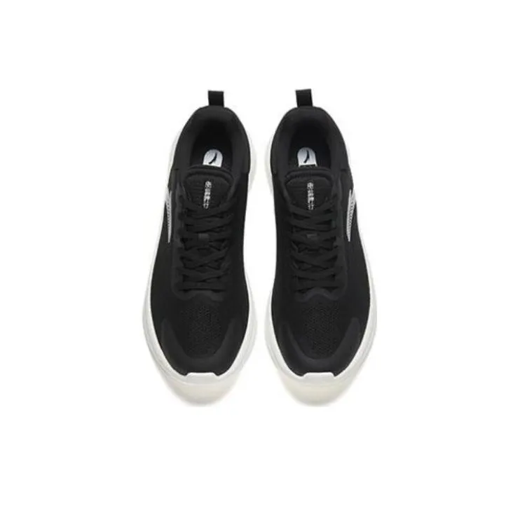 Anta God Walk 5 Cushioning Wear Resistant Low Top Training Shoes Men's Black White-4