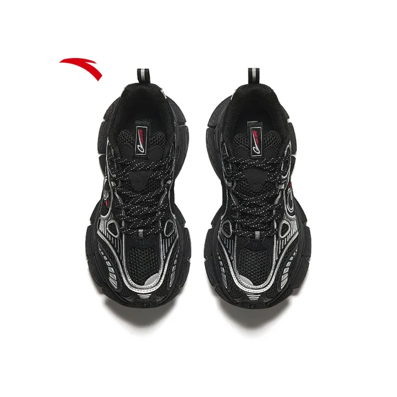 Anta Champion All Weather Series Slip Resistant Low Top Running Shoes Women's Black-2