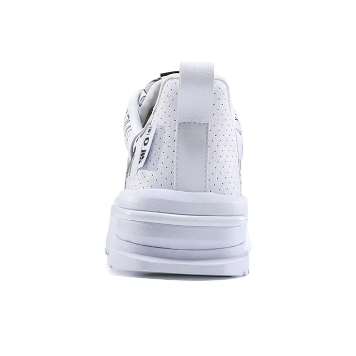 IDX x PEAK Anti Slip Wear Resistant Low Top Skateboard Shoes Men's White Black-3
