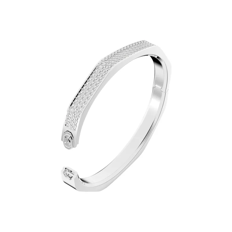 Swarovski Dextera Swarovski Element Bangles Women's Silver-2