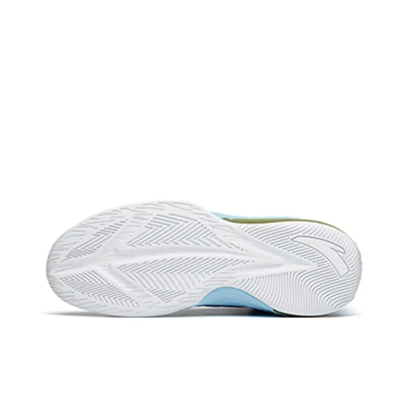 ANTA KT3 Basketball Shoes Men Mid Top Distant Mountain Blue/ANTA White/Jelly Yellow-5