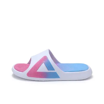 PEAK State Extremely Large Triangle 1.0 Abrasion Resistant Slide Slippers Women's White Pink Blue Gradient Cotton Candy