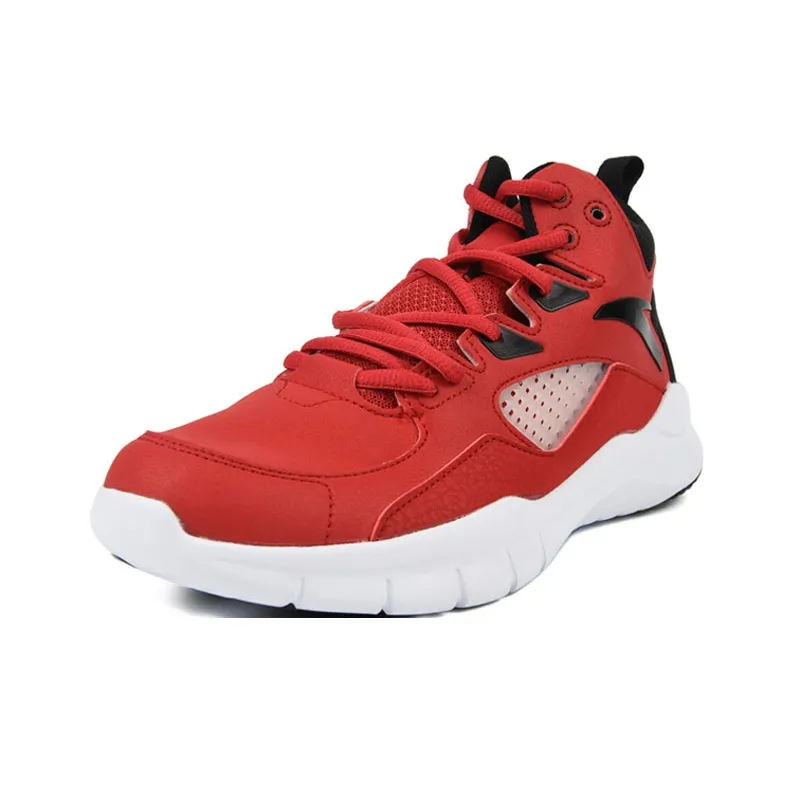 Anta Star Trail 4 KT Cushioning High Top Basketball Shoes Men's Red-1