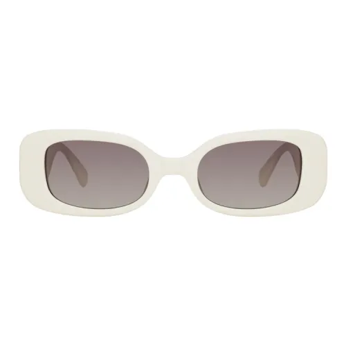 Linda Farrow Eyelet-embellished Oval-frame Sunglasses