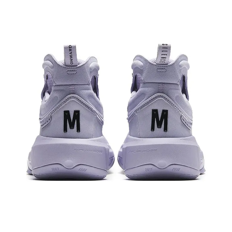 Anta KT8 KT 8 Father And Son Anti Slip Wear Resistant Low Top Basketball Shoes Men's Purple Black-3