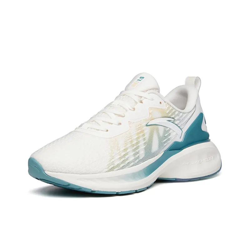 Anta Tron 1.5 Big Data Cushioning Anti Slip And Wear Resistant Low Top Running Shoes White Blue-1