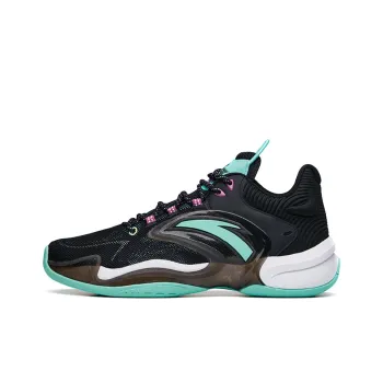 Anta Hear Wave 3 Cushioning Anti Slip And Wear Resistant Low Top Basketball Shoes Men's Black Green