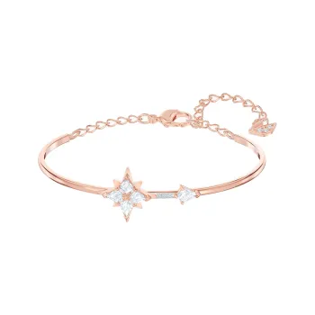 Swarovski Artificial Crystal Bangles Women's Rose Gold