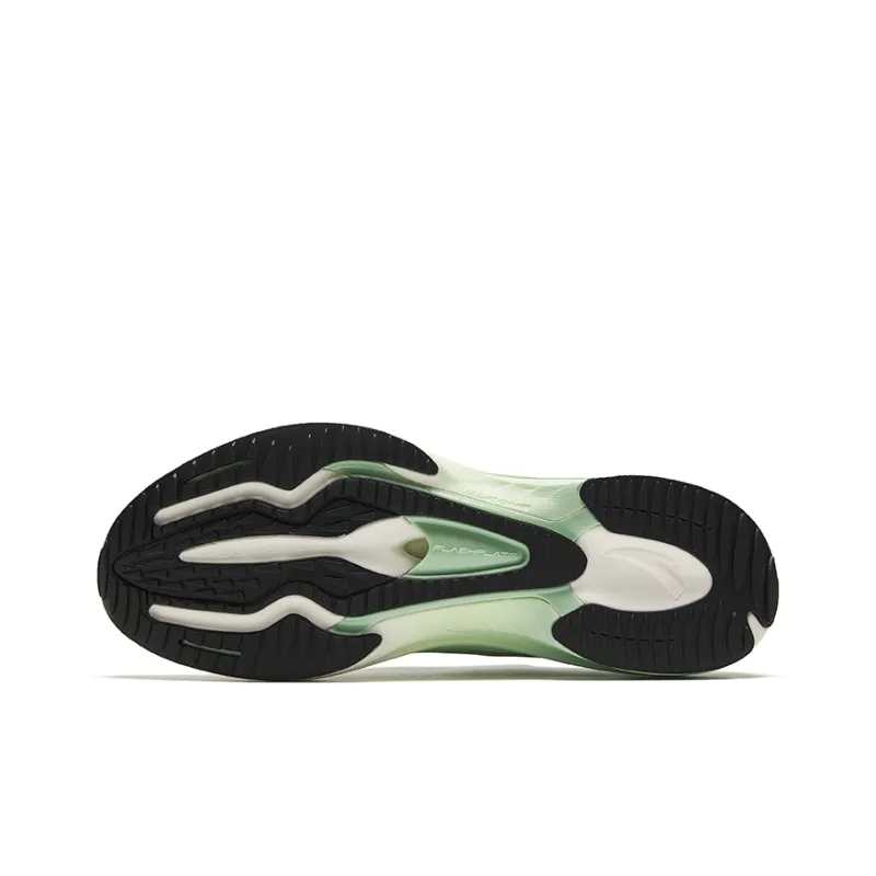 Anta Road Run Cushioning Anti Slip And Wear Resistant Rebound Low Top Running Shoes Men's Green Black White-3