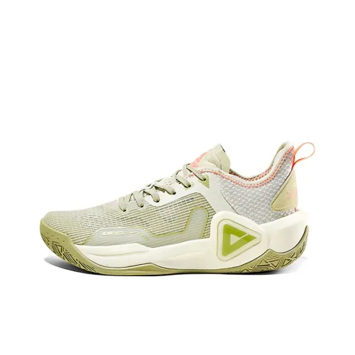 PEAK Sonic Boom 1.0 Basketball Shoes Men Low-Top Green/White