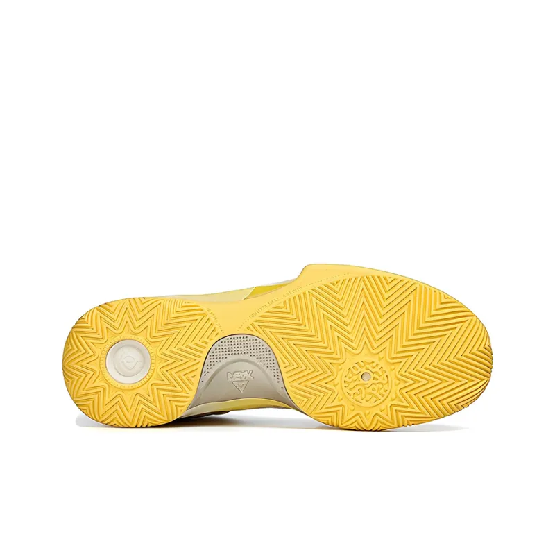 PEAK State Extremely Large Triangle 1.0 Basketball Shoes Men Mid Top Yellow/White-4