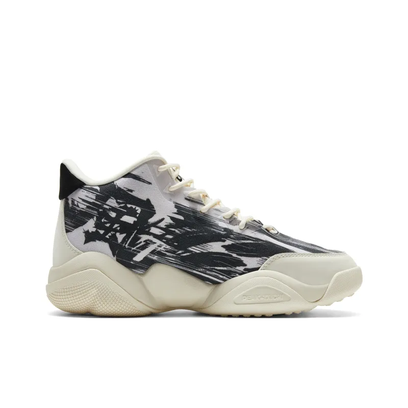PEAK State Pole 6371 Taichi 6371 Windproof Guochuang Slip Resistant Mid Top Casual Shoes Men's Cyan Lai Color Scheme-1