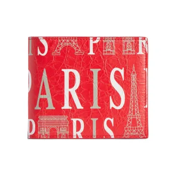Balenciaga Lambskin Wallet Women's Red