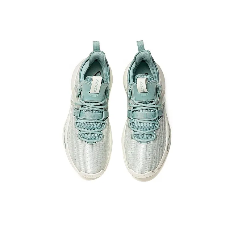 Anta GH2 Home Cushioned Slip Resistant Low Top Performance Basketball Shoes Men's Light Smoke Green-2