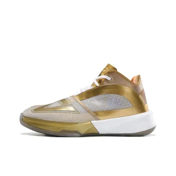 PEAK State Extremely Large Triangle 1.0 Basketball Shoes Men Mid Top Gold/White