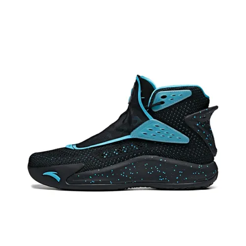 ANTA KT5 Basketball Shoes Men High-Top Black/Chlorine Blue