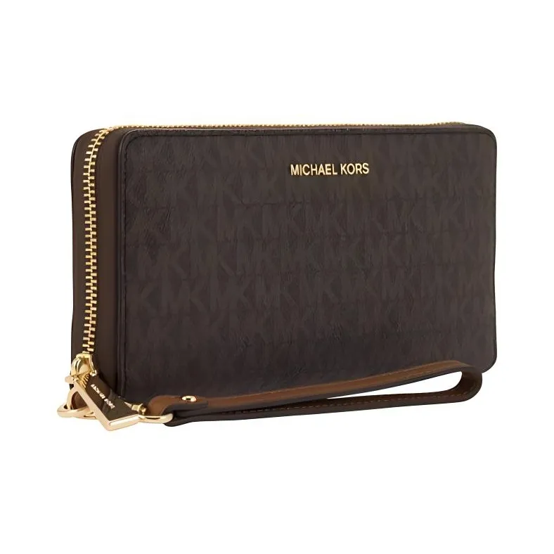 MICHAEL KORS Leather Wallet Women's Brown-1