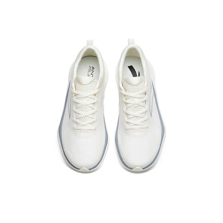 ANTA Four Generations Of Hydrogen Running Running Shoes Women's Low Top Ivory White/Silver-2