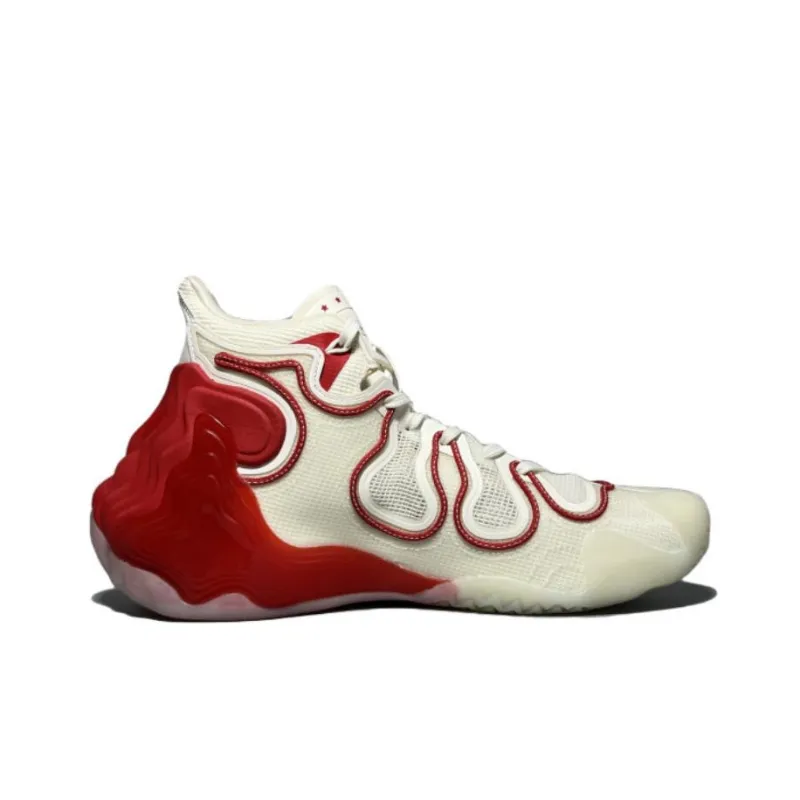ANTA Star Mountain Basketball Shoes Men Mid Top White/Red-1