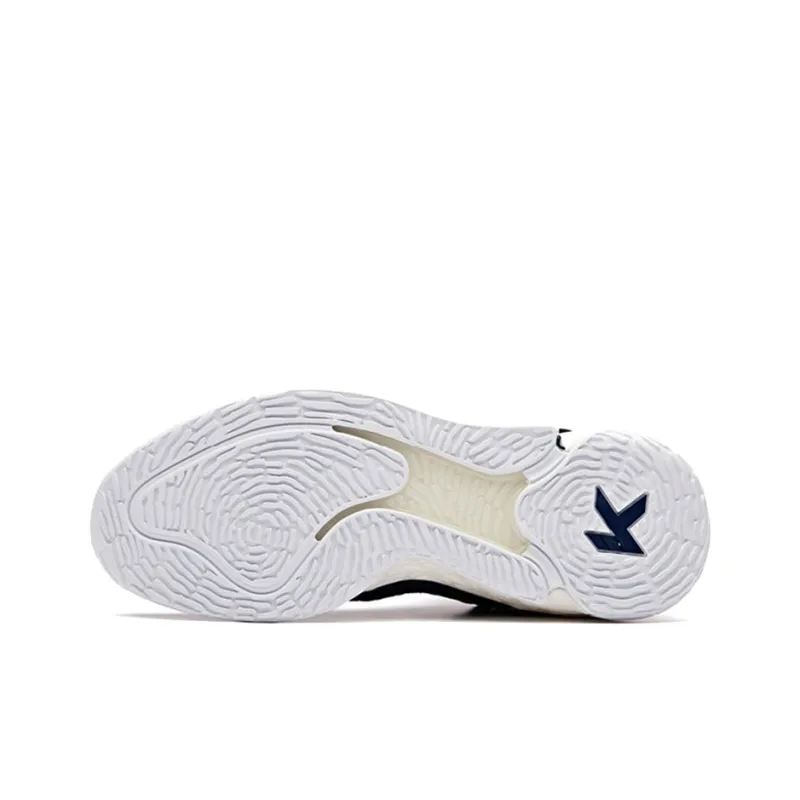 Anta KT4 KT 4th Generation Calm Water Runs Deep Sailor Non-slip Lightweight High-Top Basketball Shoes Blue-4