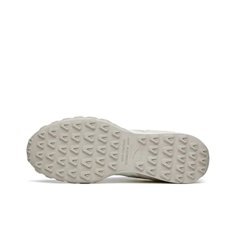 Anta HERITAGE Anti-Slip Wear-Resistant Low-Top Sports Casual Shoes Men's White Gray-5