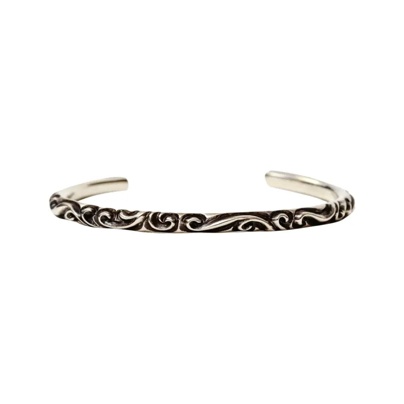 Chrome Hearts 925 Sterling Silver Bangles Unisex Silver-0