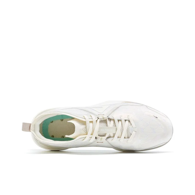 PEAK Tai Chi 4.0 PLUS Cushioning Slip Resistant Low Top Casual Running Shoes Men's Canvas White-3