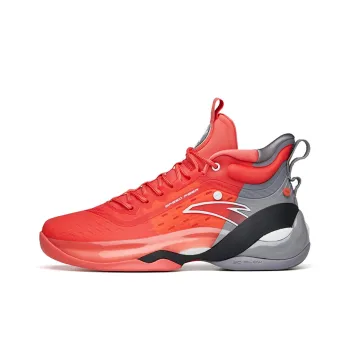 Anta KT7 April Fool's Day Nitrogen Technology Rebound High Top Performance Basketball Shoes Men's Red Gray