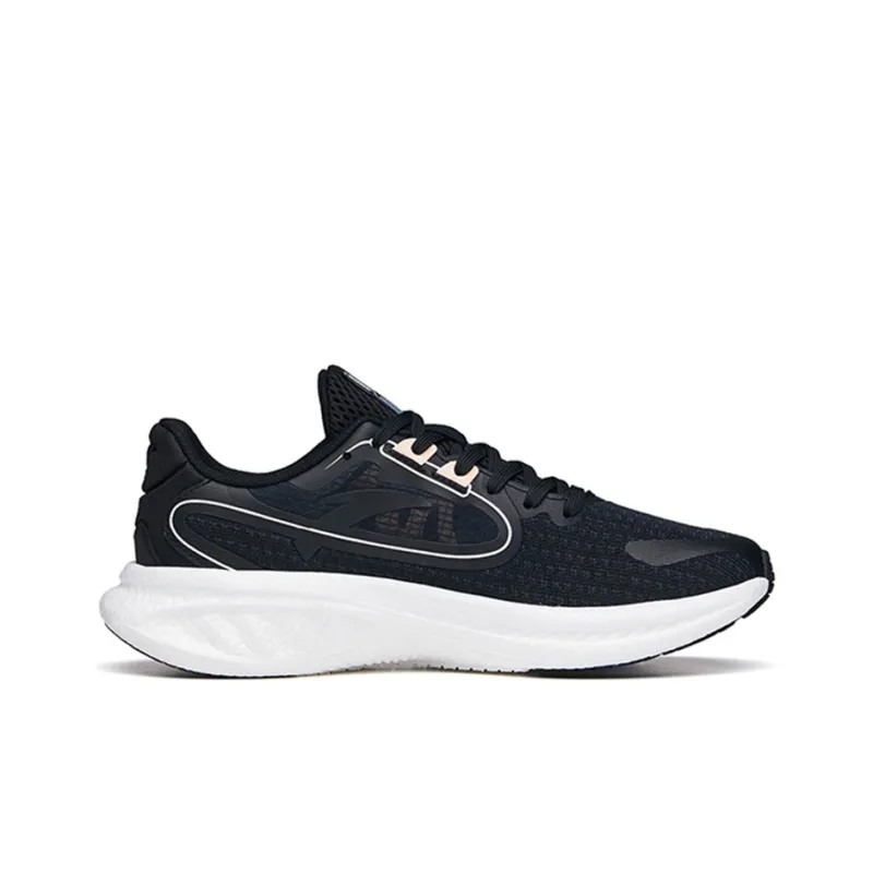 Anta Martian Foam Running Collection Wear Resistant Slip Resistant Low Top Running Shoes Women's Black-1