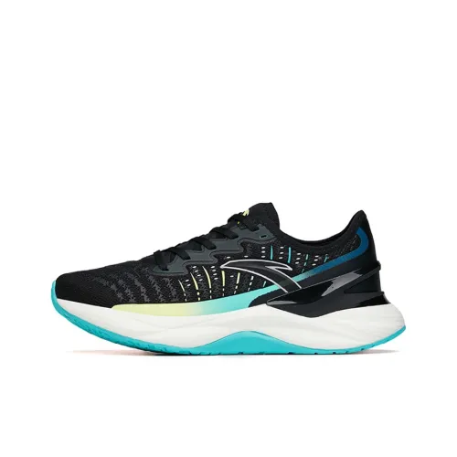 ANTA Tron 2.0 Running Shoes Men Low-Top Black/Fluorescent Aqua Green