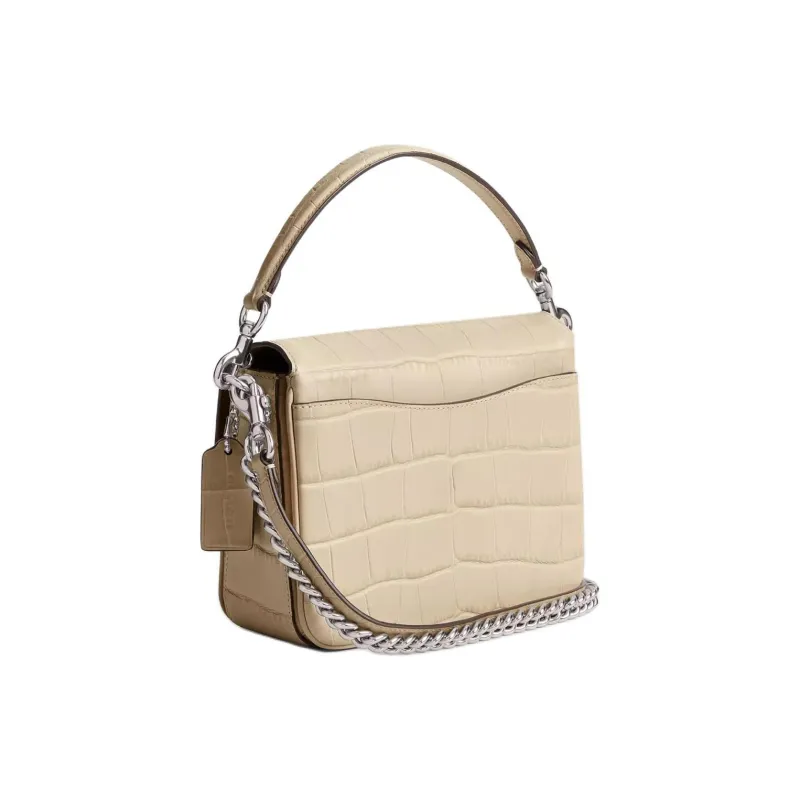 COACH Cassie Calfskin Handbag, Shoulder Bag, Crossbody Bag Small Size Women's Ivory White-1