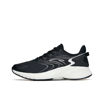 Anta Gazelle 1.0 Cushioned Anti Slip And Wear Resistant Lightweight Low Top Running Shoes Men's Black Gray White