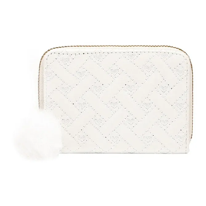 BRINCH Synthetic Leather Wallet Women's White/Black/Pink/Khaki/Brown-0