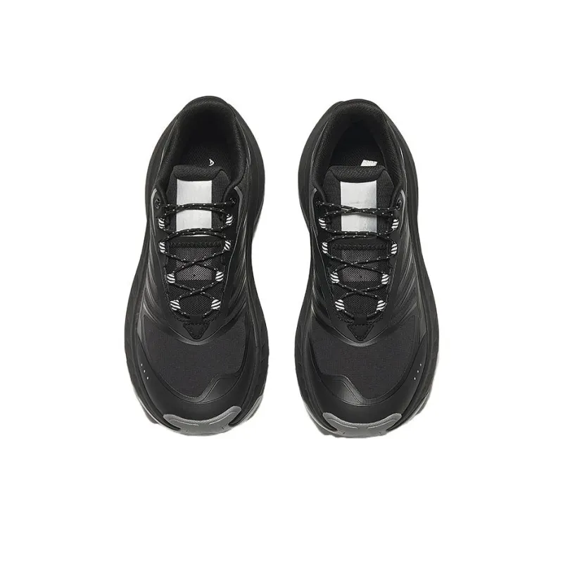 Anta Durable Breathable Low Top Casual Trail Running Shoes Men's Black-2
