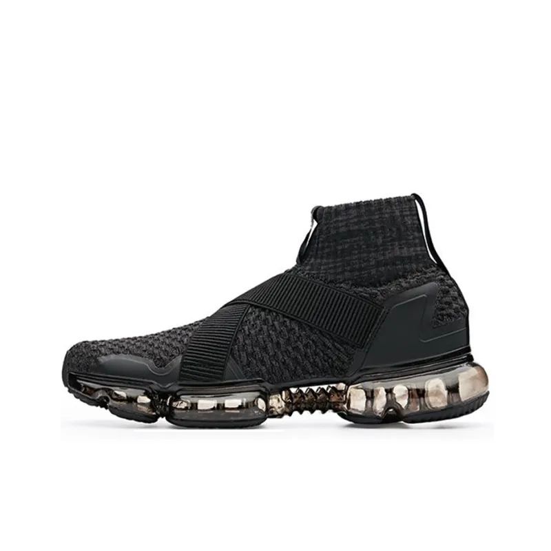 Anta SEEED Cushioning High Top Running Shoes Men's Black-0
