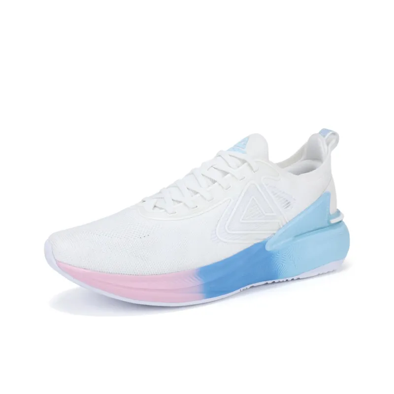 PEAK State Pole 6.0 Cushioning Breathable Low-Top Running Shoes Men's White Blue-2