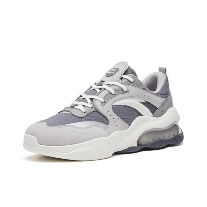 Anta Kaiyuan 982 Anti Slip And Wear Resistant Rebound Low Top Casual Shoes Men's Night Mist Gray-2
