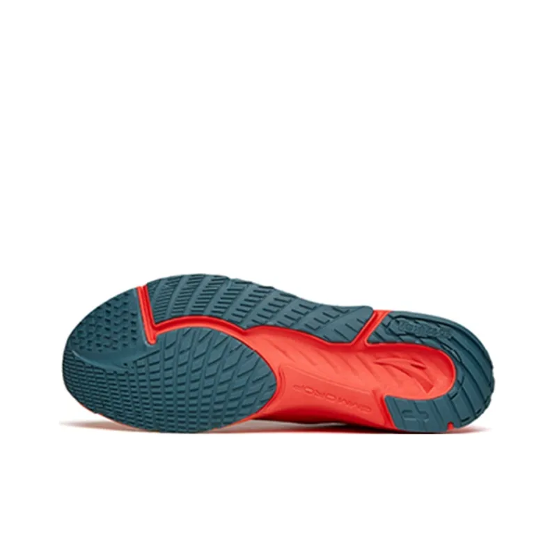 Anta Asphalt Road Fighter 1.0 Cushioned Slip-Resistant Abrasion-Resistant Low-Top Running Shoes Men's Yellow Red Black-5