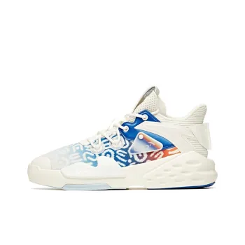 Anta C37 Series Mid-Top Skateboard Shoes Men's White Blue