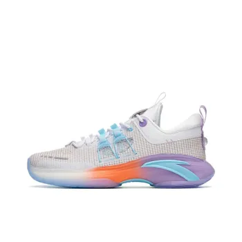 ANTA ZUP Series Basketball Shoes Men Low Top Purple White
