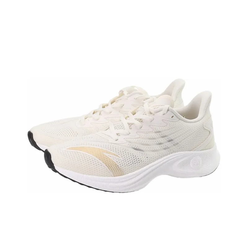 Anta MACH 2.0 Cushioning Anti Slip And Wear Resistant Low Top Nitrogen Technology Running Shoes Men's White-2